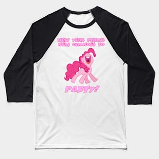 Pinkie Pie says Happy New Year! Baseball T-Shirt